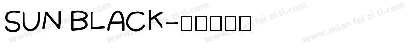 SUN BLACK字体转换